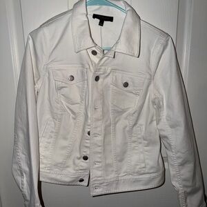 Talbots White Denim Jacket